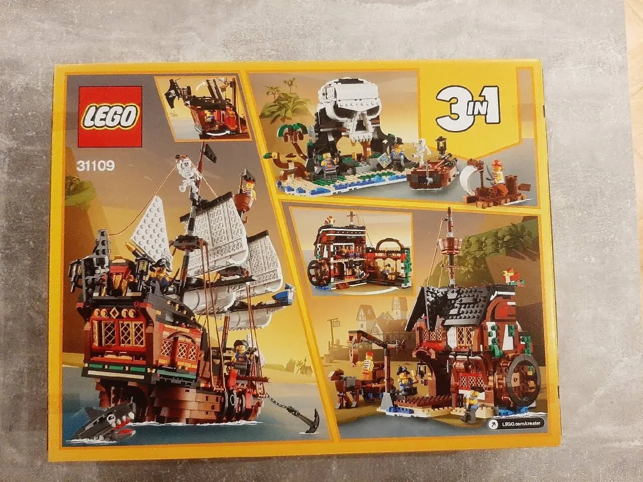31109 LEGO CREATOR 3w1. Statek Piracki. NOWY FABRYCZNIE ZAPAKOWANE!!!