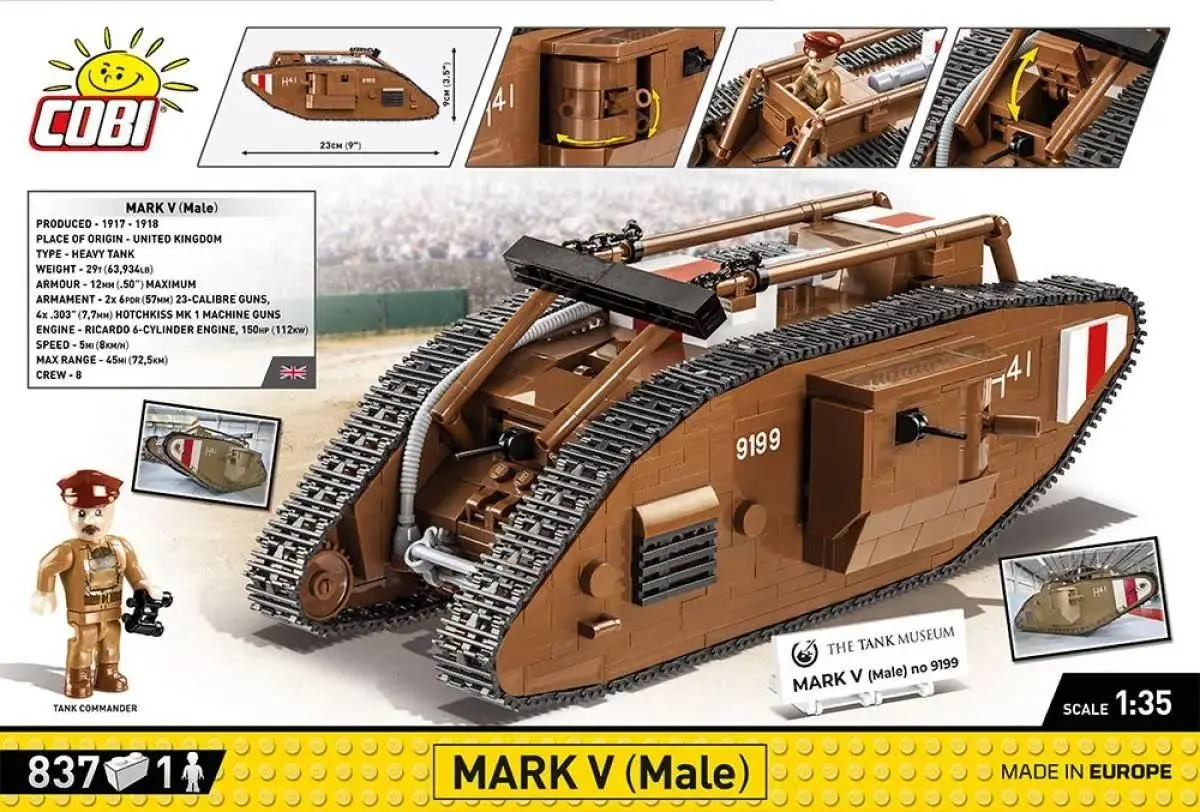 COBI Klocki Mark V Male