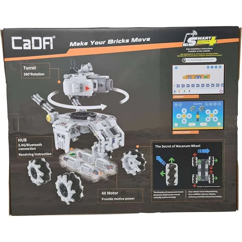 Cada C71012W Klocki Pojazd czołg zdalnie sterowany RC 501 elementów