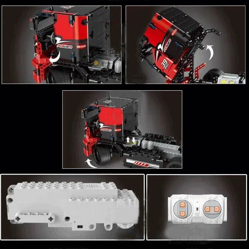 Ciężarówka z KLOCKÓW pilot ZDALNIE STEROWANA 570 elementów APLIKACJA