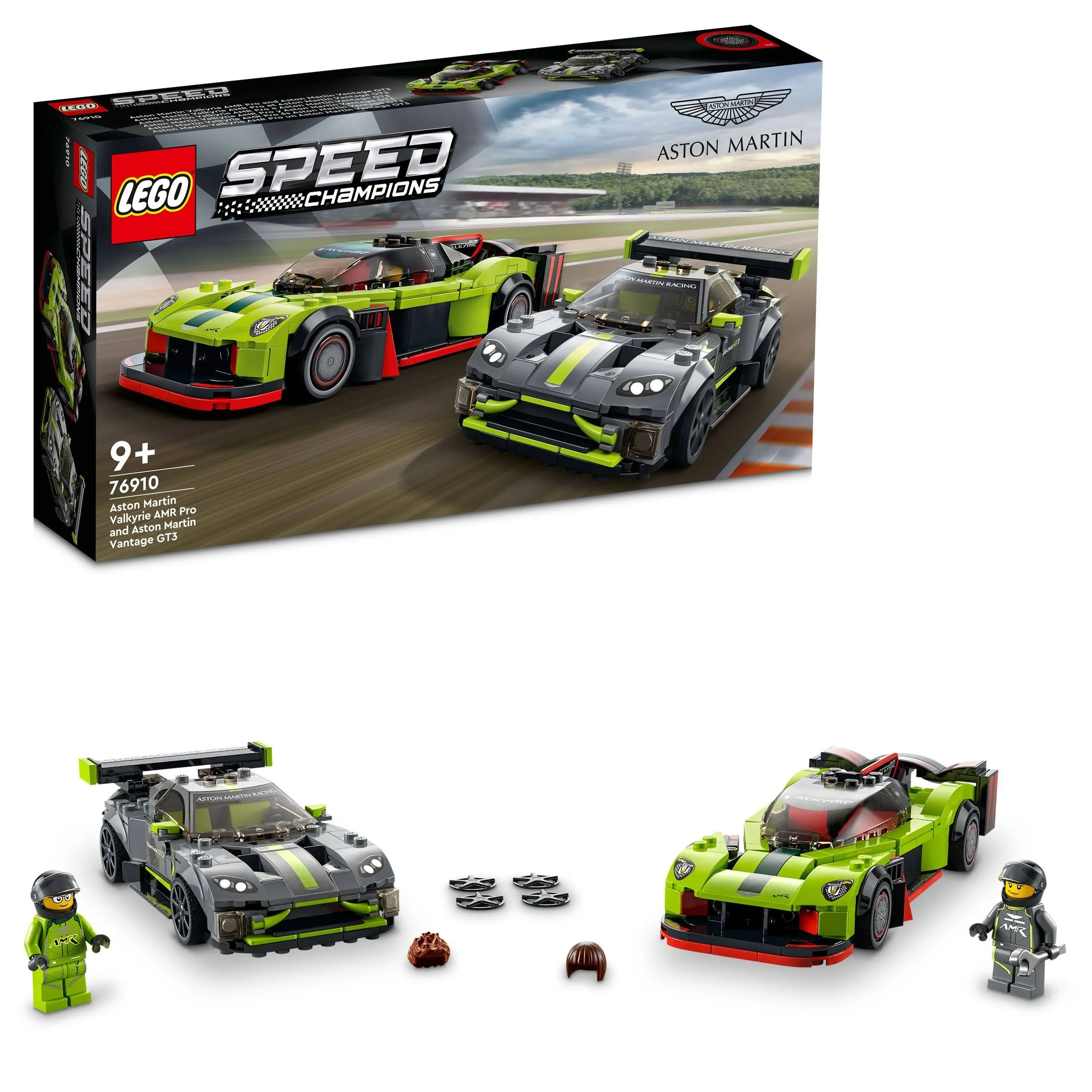Duży Zestaw Lego Speed Champions Aston Martin Valkyrie Amr Pro Vantage GT3