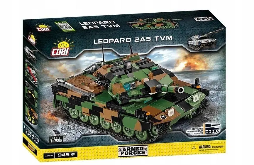 Klocki Cobi-2620 NIEMIECKI CZOŁG WOJSKOWY LEOPARD 2A5 TVM BESTSELLER!!