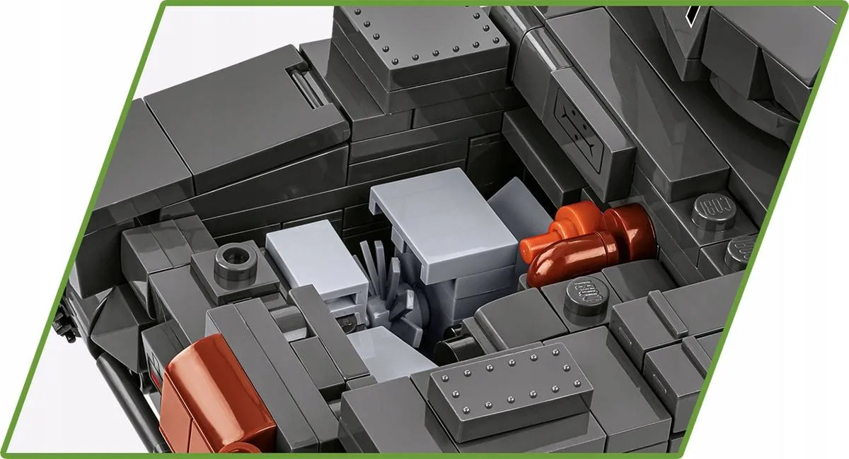 Klocki Cobi 2597 Czołg Panzerkampfwagen II Hc WW2 813 El. Płytka