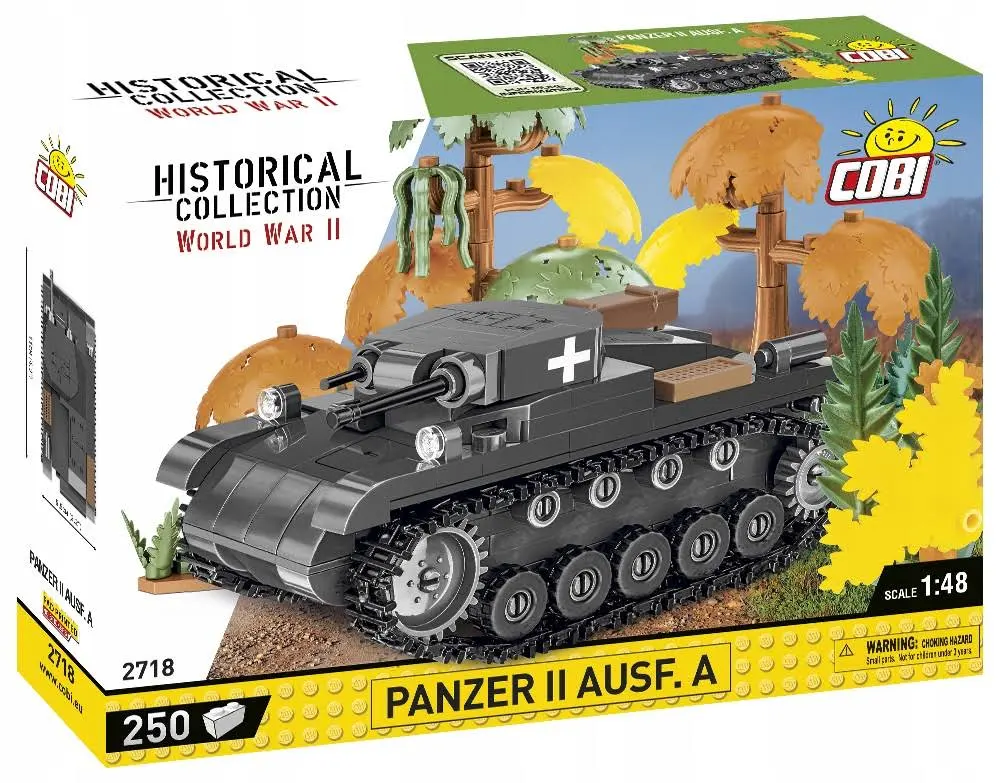 Klocki Cobi 2718 Czołg Panzer II Ausf. A PzKpfw II I Płytka Konstrukcyjna