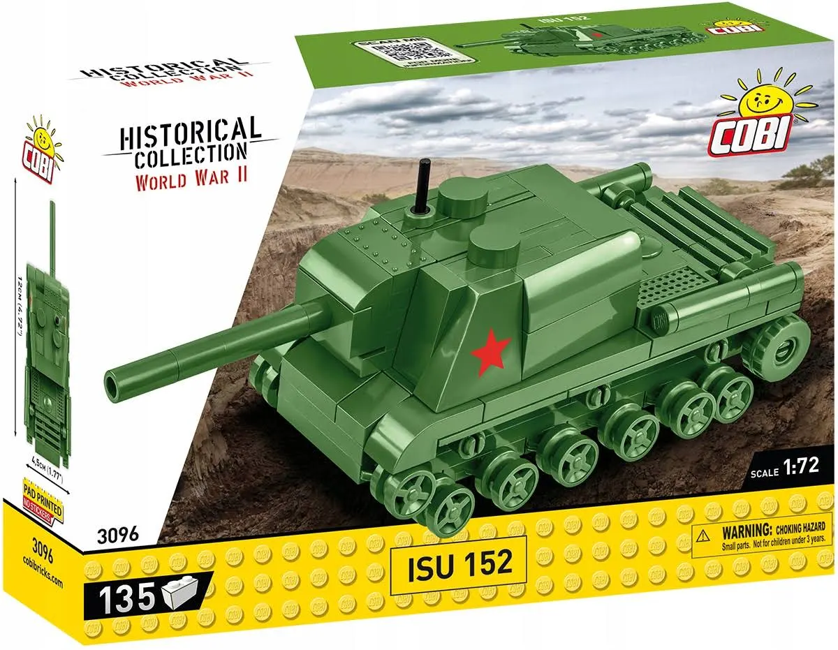 Klocki Cobi 3096 Czołg Isu 152 Hc WW2 135 El. Płytka