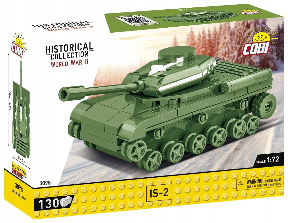 Klocki Cobi 3098 Czołg IS-2 Hc WW2 130 El. Płytka