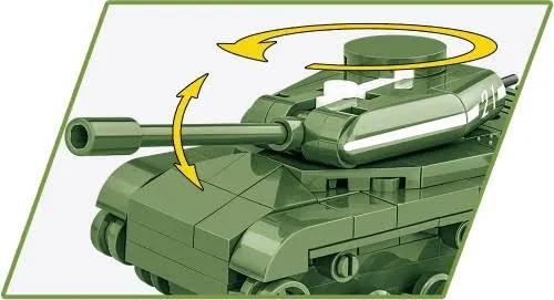 Klocki Cobi 3098 Czołg IS-2 Hc WW2 130 El. Płytka