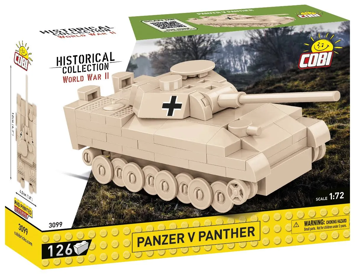 Klocki Cobi 3099 Czołg Panzer V Panther Hc WW2 126 El. Płytka