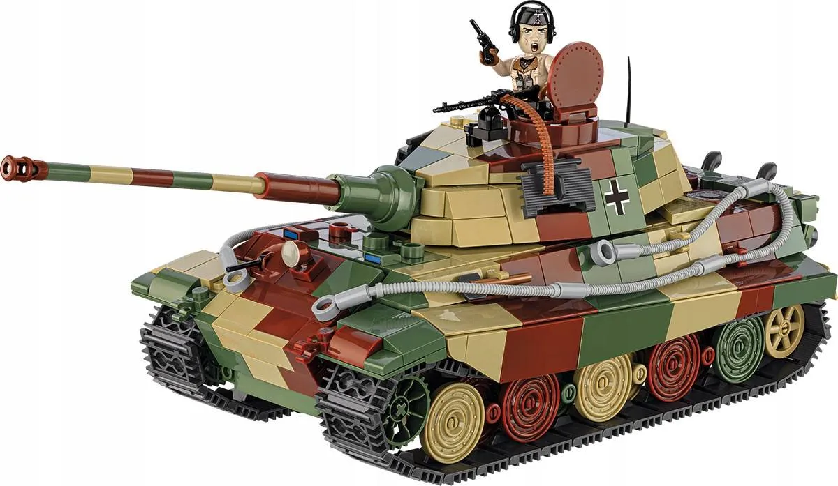 Klocki Cobi 3113 Czołg Panzer VI Ausf. Koningster Hc WW2 802 El. Płytka