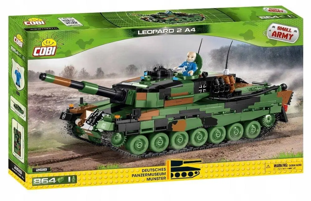 Klocki Cobi Czołg Leopard 2 864 Elementy Duży