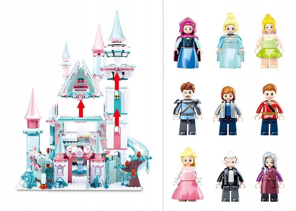Klocki Dla Dziewczynki Zamek Kraina Lodu 1324 EL.