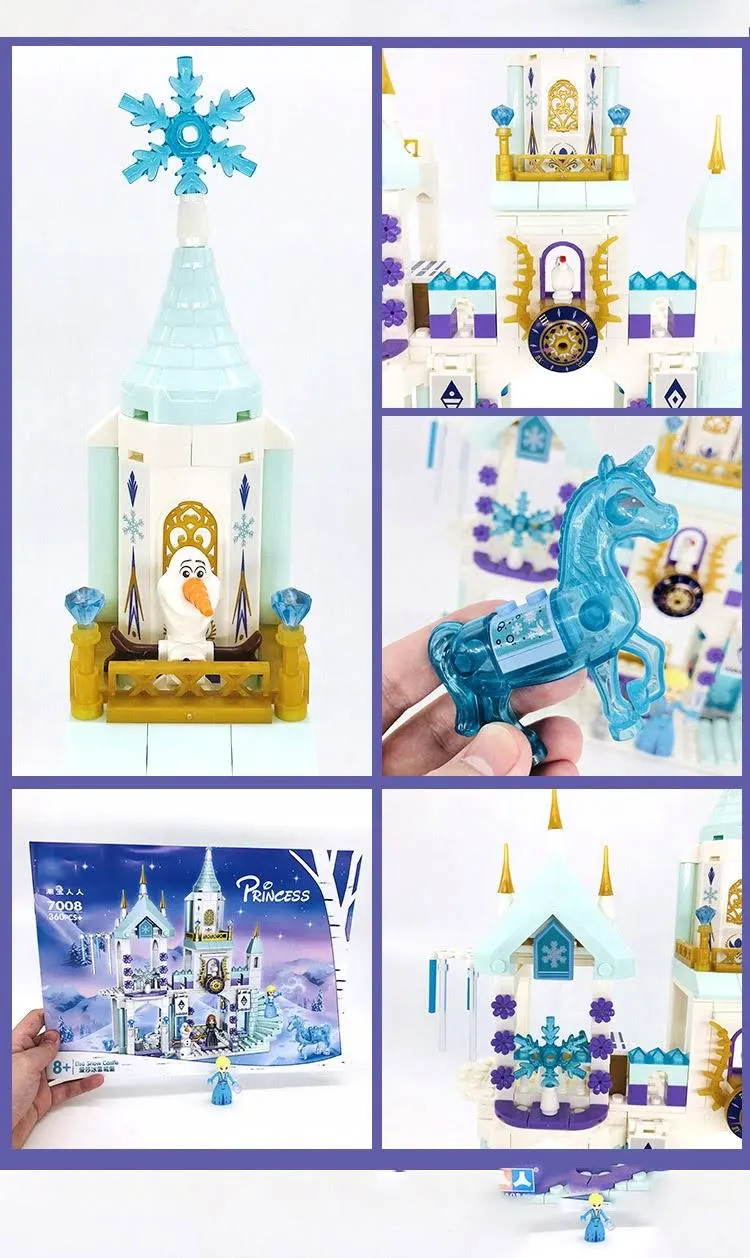 Klocki Kraina Lodu Elsa Lodowy Pałac Elsy Olaf