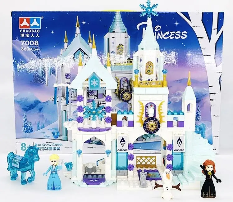 Klocki Kraina Lodu Elsa Lodowy Pałac Elsy Olaf