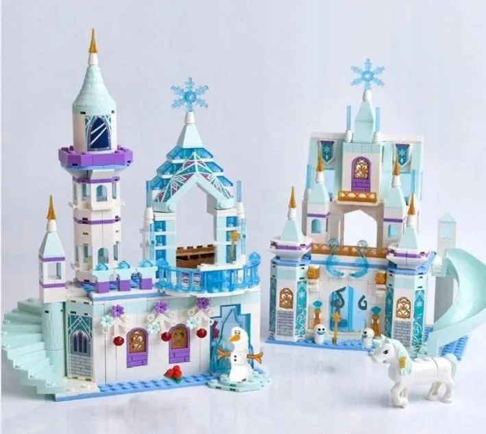Klocki Kraina Lodu Frozen Pałac E Zamek Elsy Zestaw XL 519 Sztuk