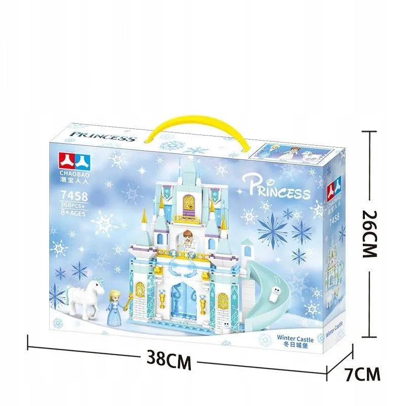 Klocki Kraina Lodu Frozen Pałac E Zamek Elsy Zestaw XL 519 Sztuk