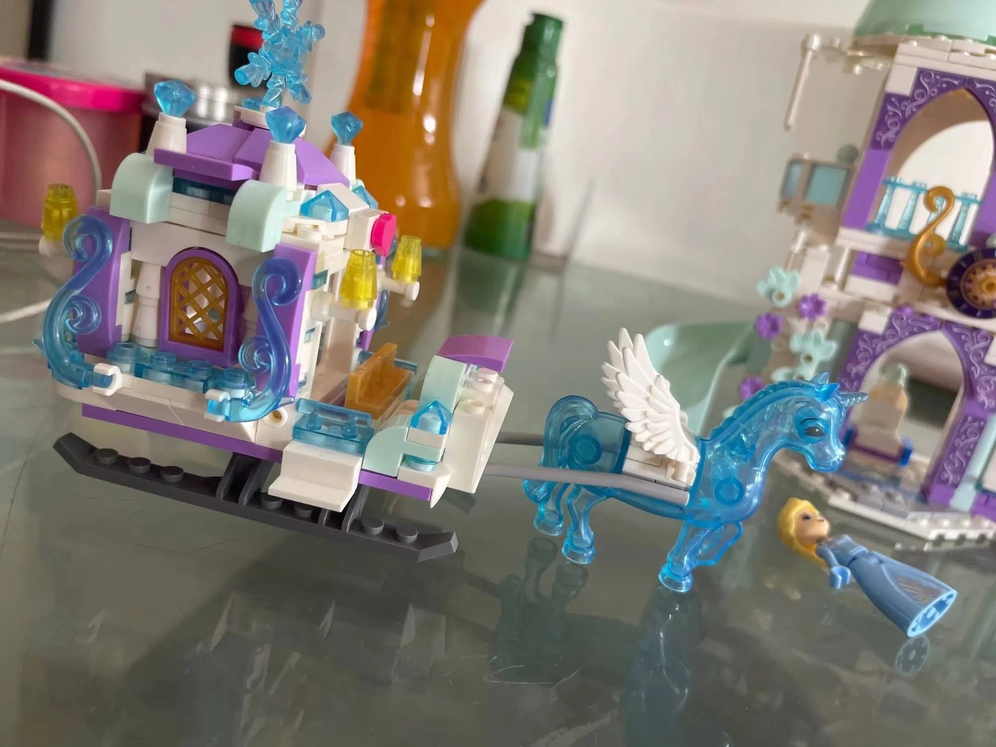 Klocki Kraina Lodu Kryształowy Zamek Z Karocą Lodowy Pałac Elsa Anna 06