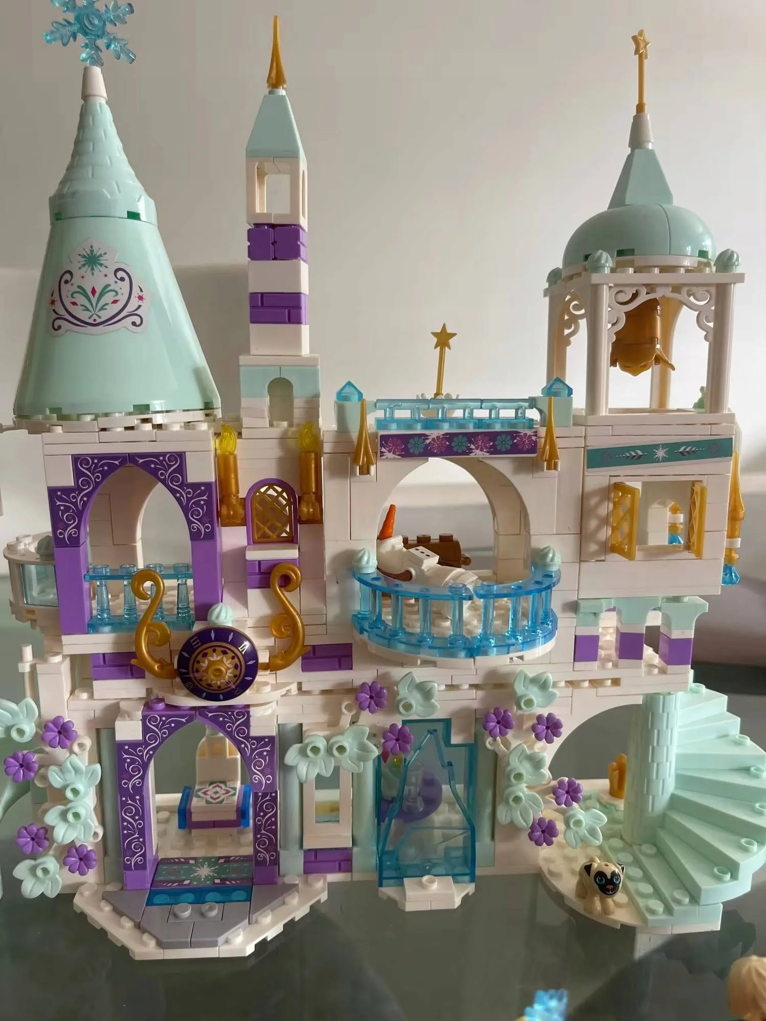 Klocki Kraina Lodu Kryształowy Zamek Z Karocą Lodowy Pałac Elsa Anna 06