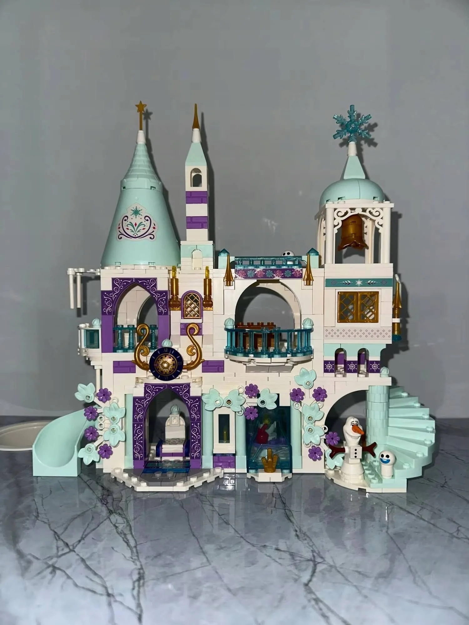 Klocki Kraina Lodu Kryształowy Zamek Z Karocą Lodowy Pałac Elsa Anna 06