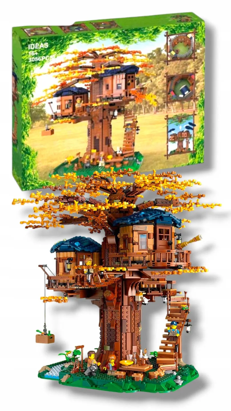 Klocki Minecraft Jungle Tree House 1500 elementów! zestaw!