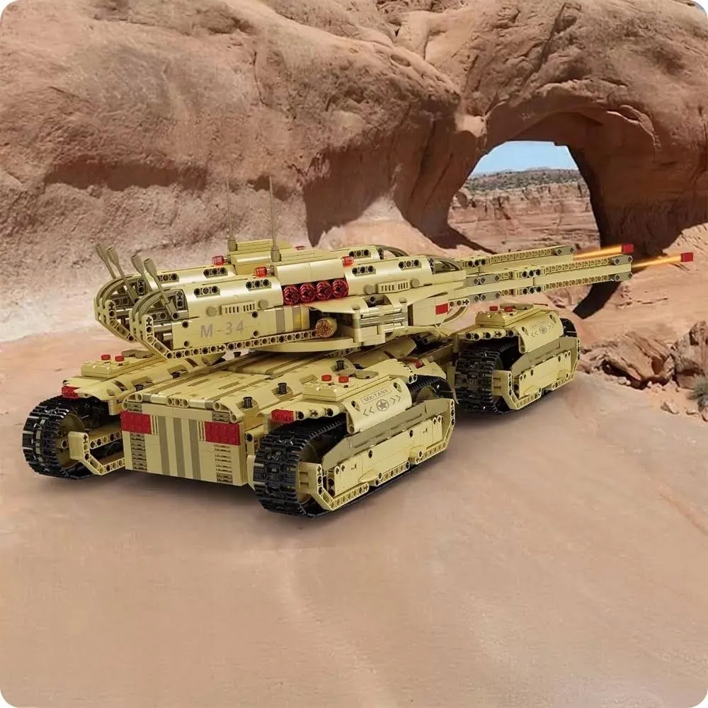 Klocki Mould King 54cm Zdalnie Sterowany Rc Czołg Mk-ii 3296 Elementów