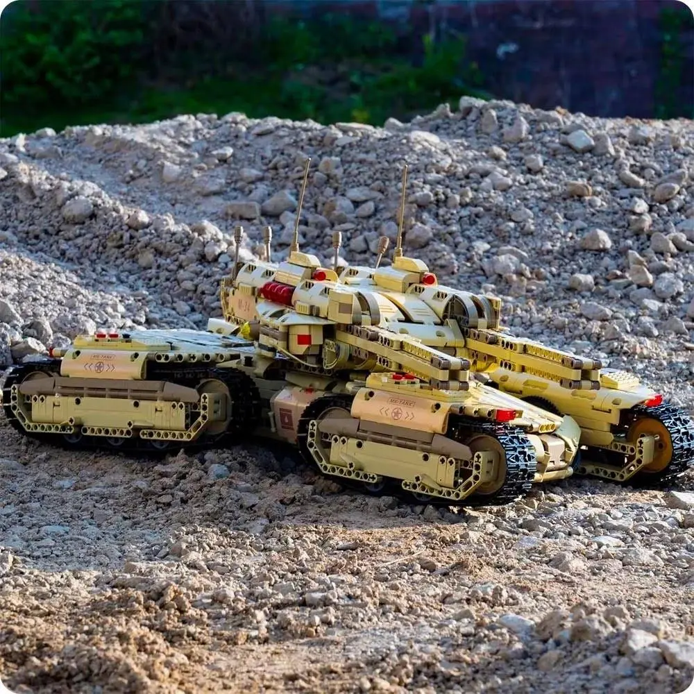 Klocki Mould King 54cm Zdalnie Sterowany Rc Czołg Mk-ii 3296 Elementów