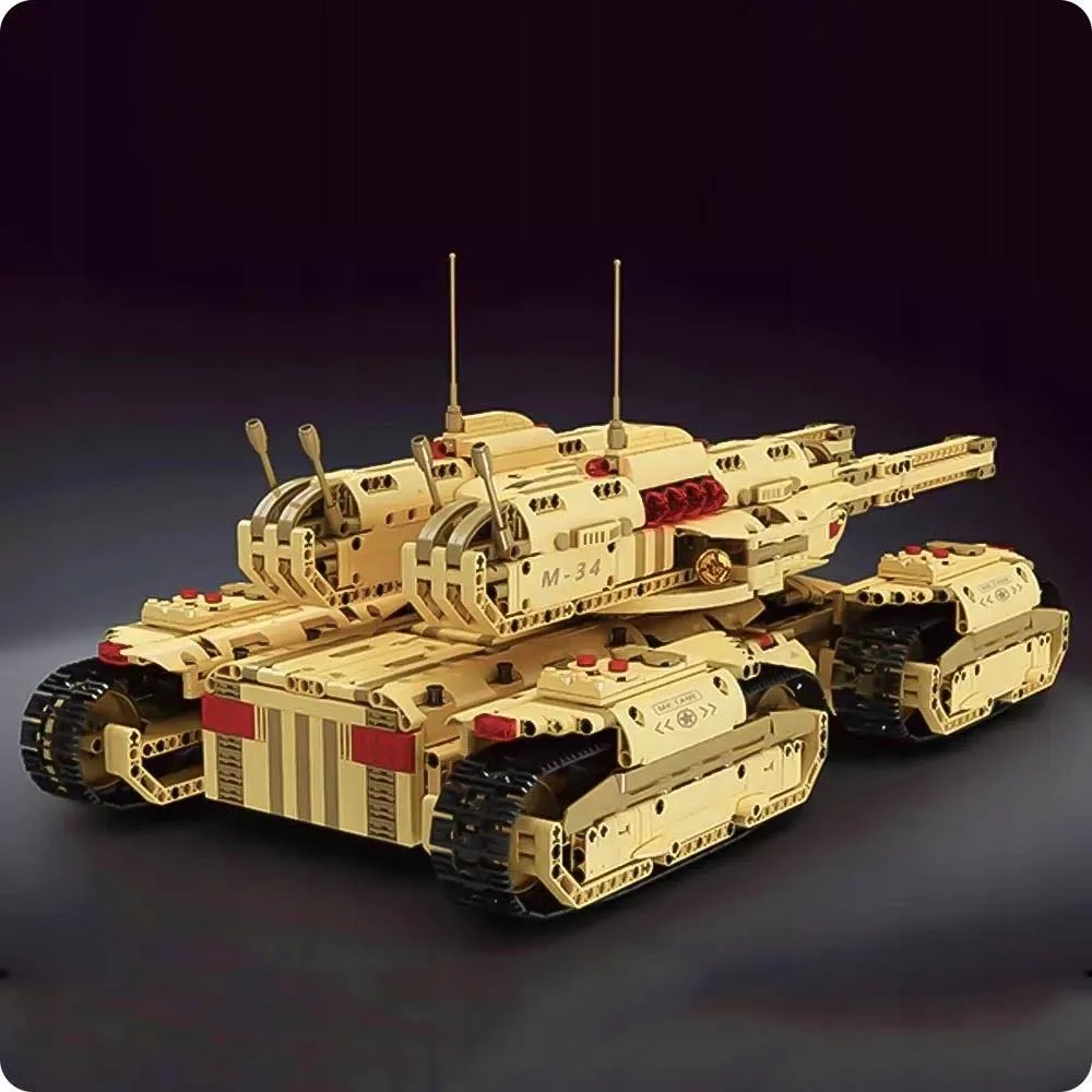 Klocki Mould King 54cm Zdalnie Sterowany Rc Czołg Mk-ii 3296 Elementów