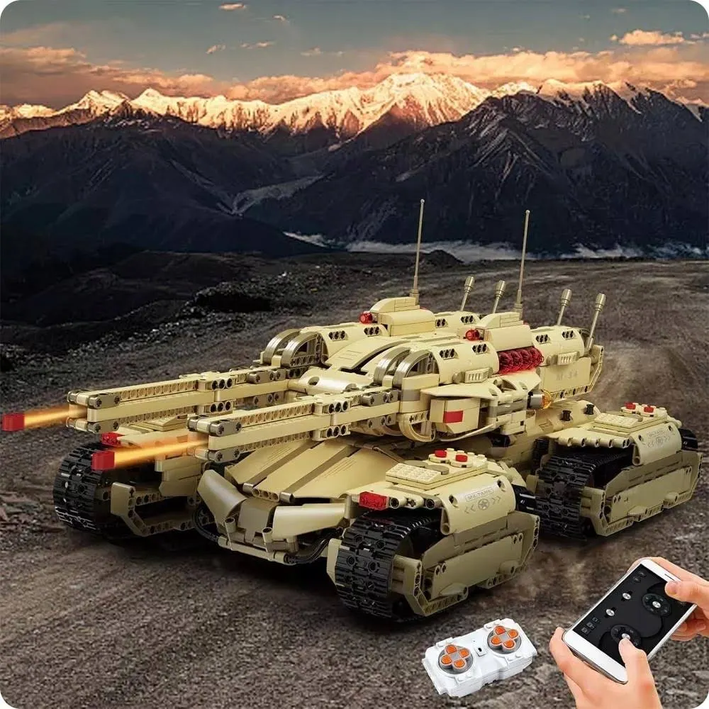 Klocki Mould King 54cm Zdalnie Sterowany Rc Czołg Mk-ii 3296 Elementów