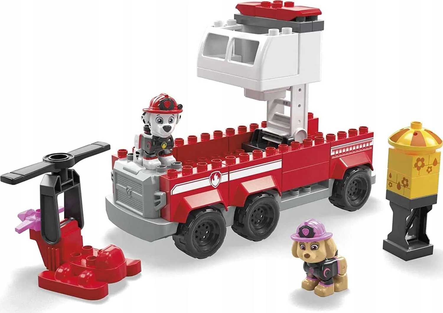 Klocki Psi Patrol Mega Bloks Wóz Strażacki 2w1