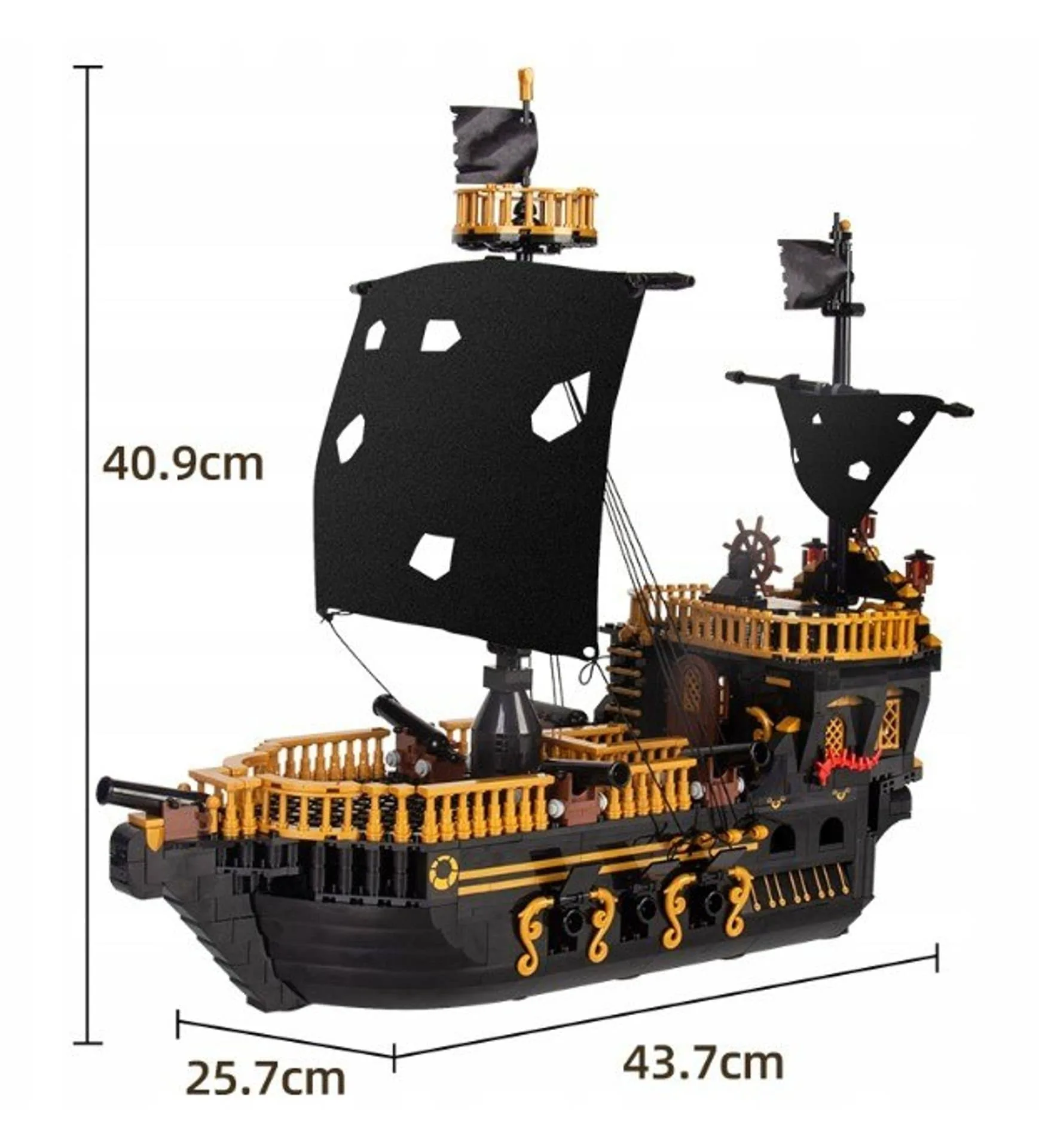 Klocki Statek Piracki 1288El.