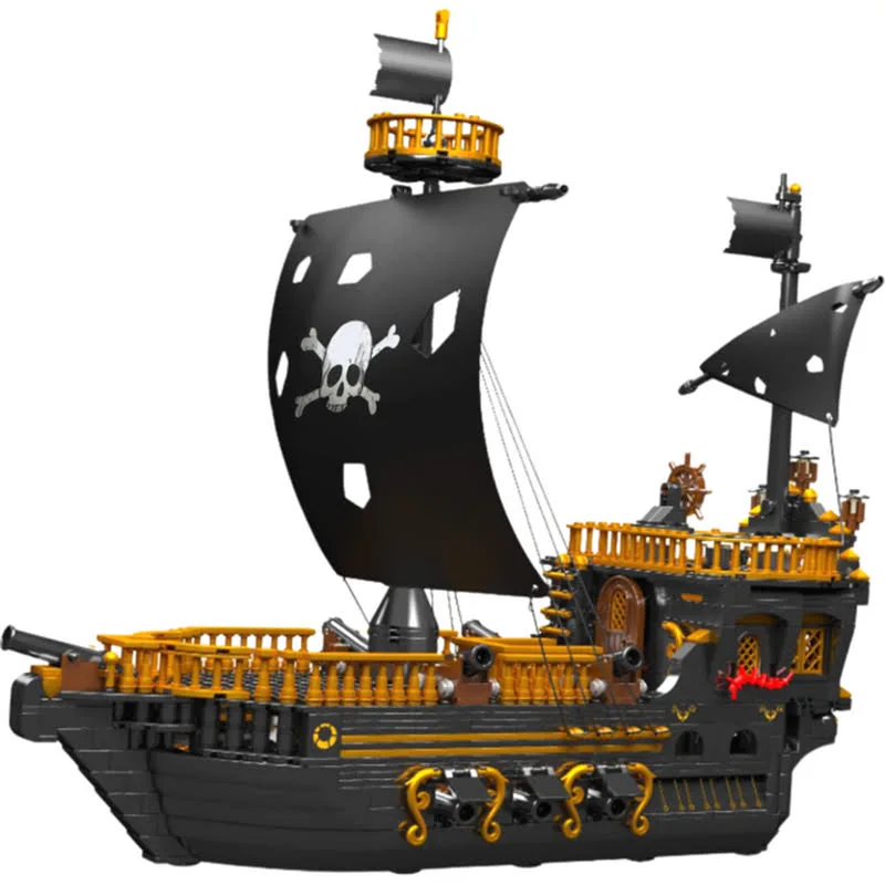 Klocki Statek piracki okręt 1288 elementów