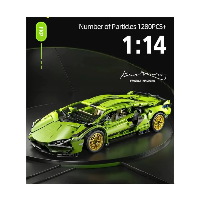 Klocki Technic 1280 szt - zdalnie sterowane auto Lamborgini 36cm