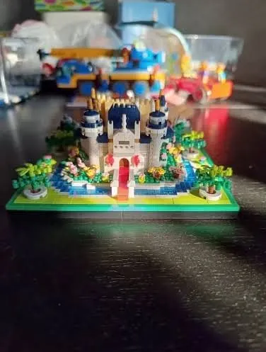 Klocki Zamek Kraina Lodu Zimowy Lodowy Pałac Królowej Króla Księżniczki