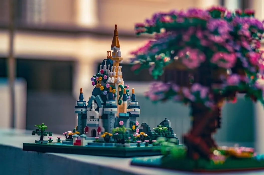 Klocki Zamek Kraina Lodu Zimowy Lodowy Pałac Królowej Króla Księżniczki