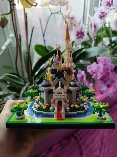 Klocki Zamek Kraina Lodu Zimowy Lodowy Pałac Królowej Króla Księżniczki