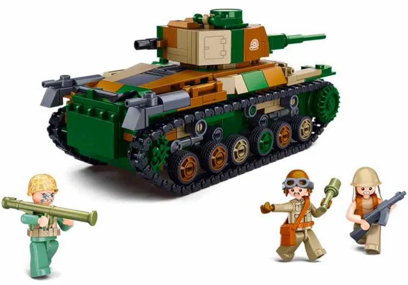 Klocki czołg typ 97 2w1op. wojsko armia komp. lego