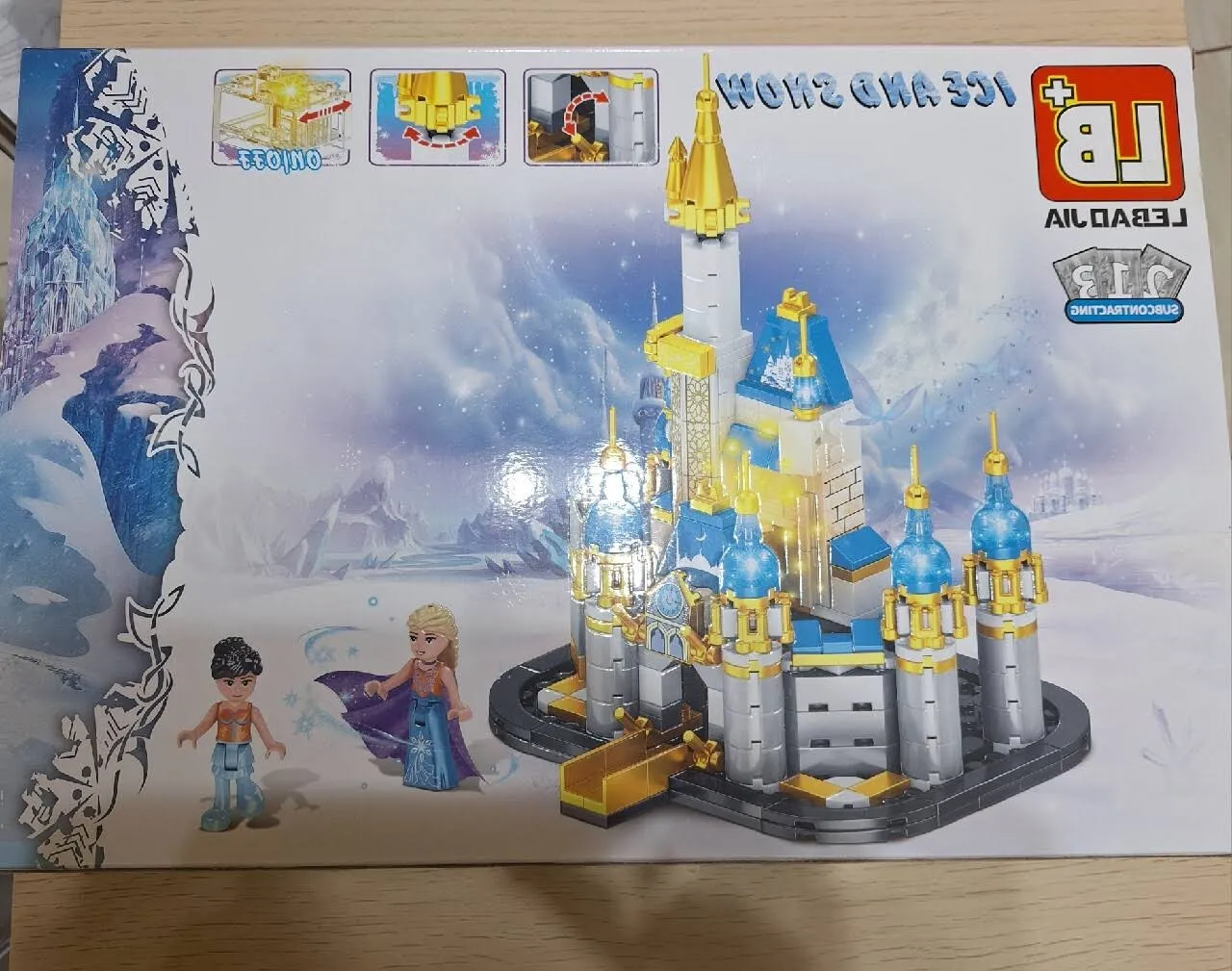 Klocki zamek w krainie lodu