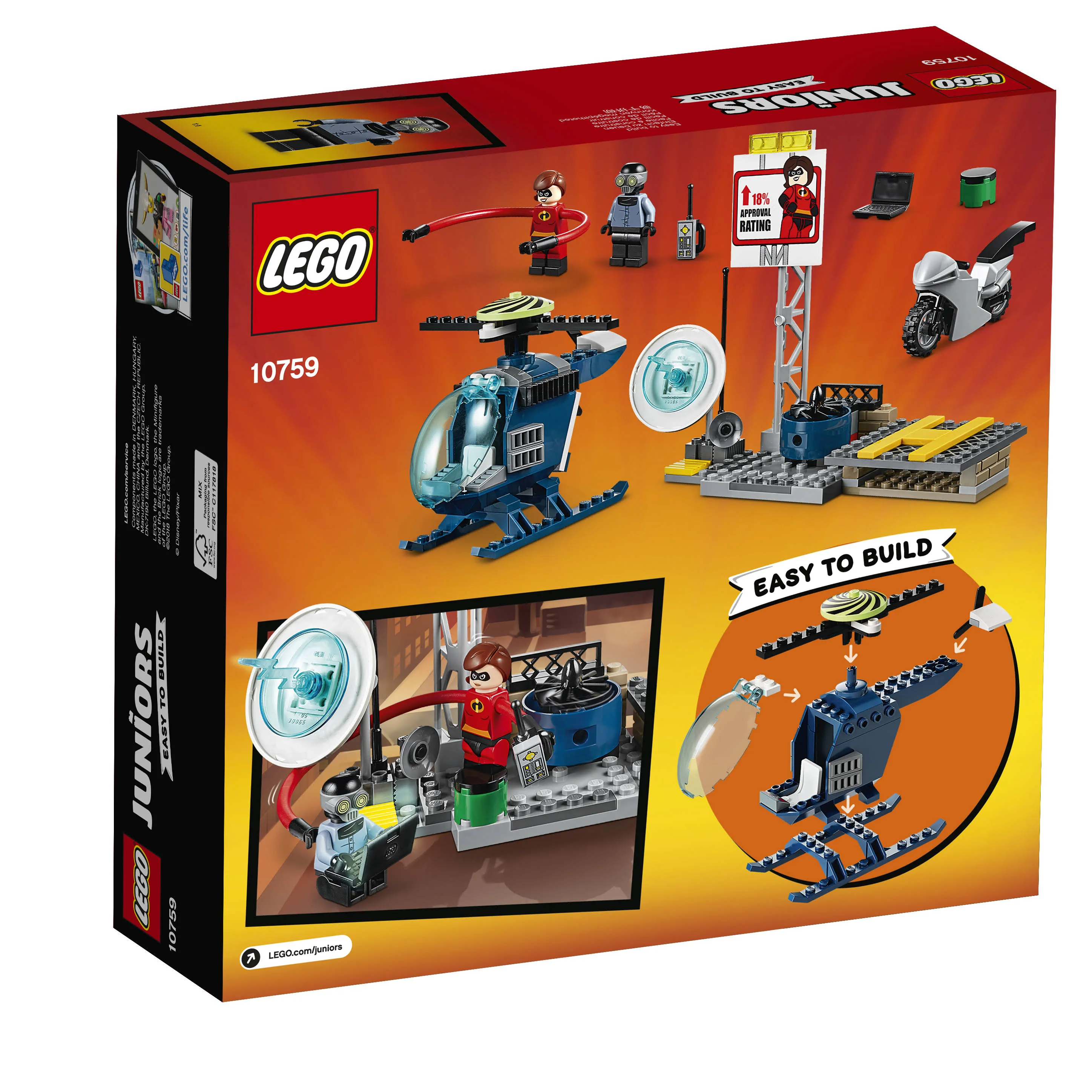 LEGO 10759 JUNIORS POŚCIG ELASTYNY