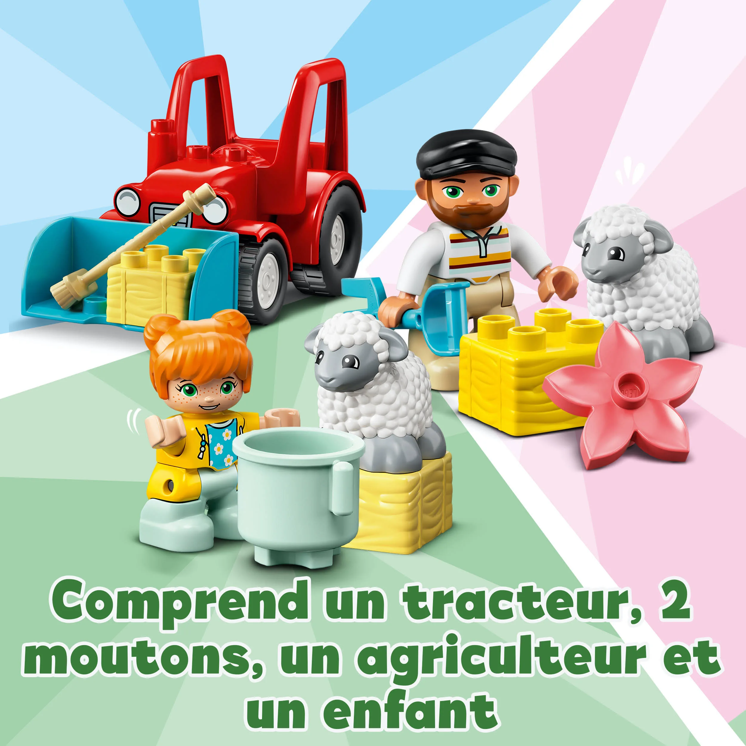 LEGO 10950 DUPLO Traktor i Zwierzęta Gospodarskie