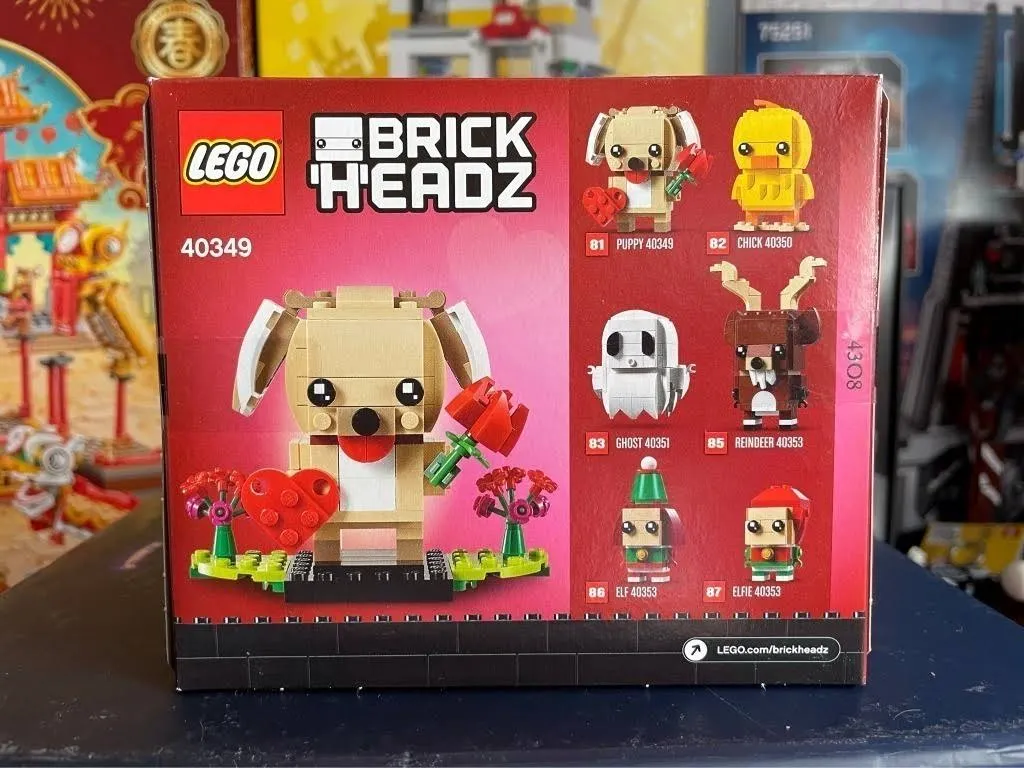 LEGO 40349 BrickHeadz - Walentynkowy szczeniaczek