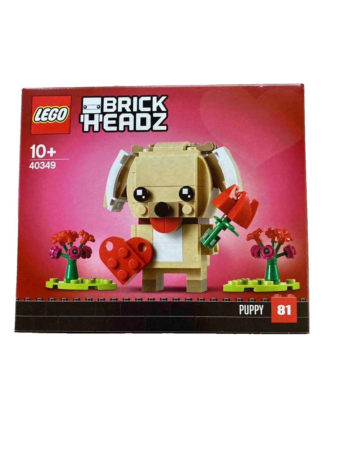 LEGO 40349 BrickHeadz Walentynkowy szczeniaczek