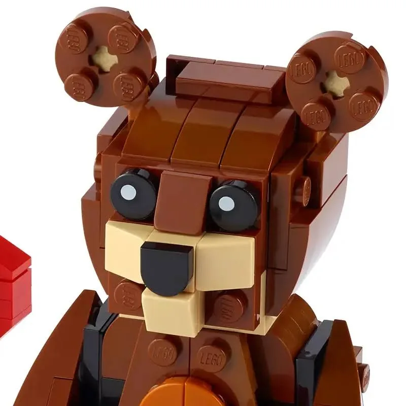 LEGO 40462 Zestaw do budowy walentynkowego niedźwiedzia brunatnego