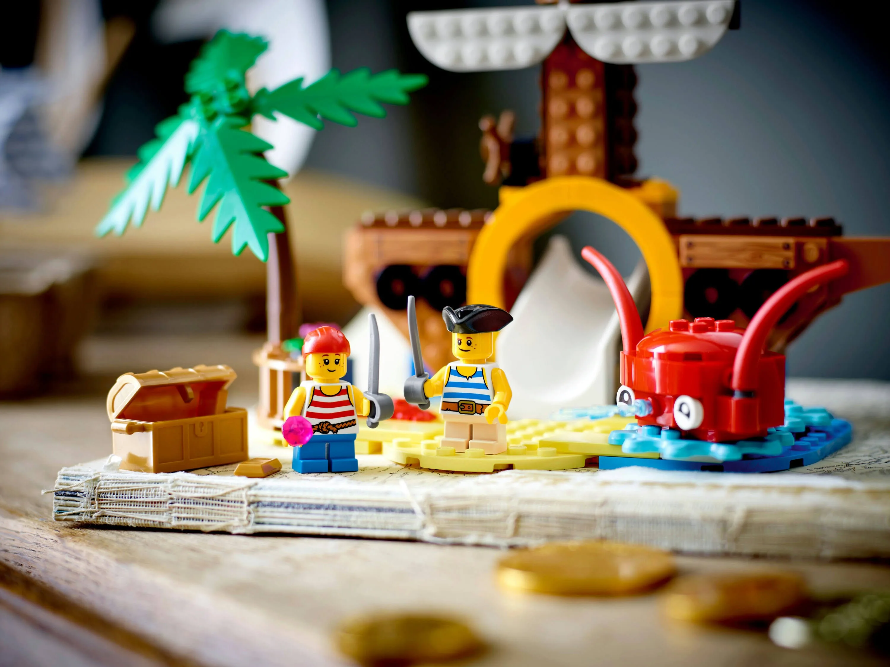 LEGO 40589 Plac zabaw ze statkiem pirackim