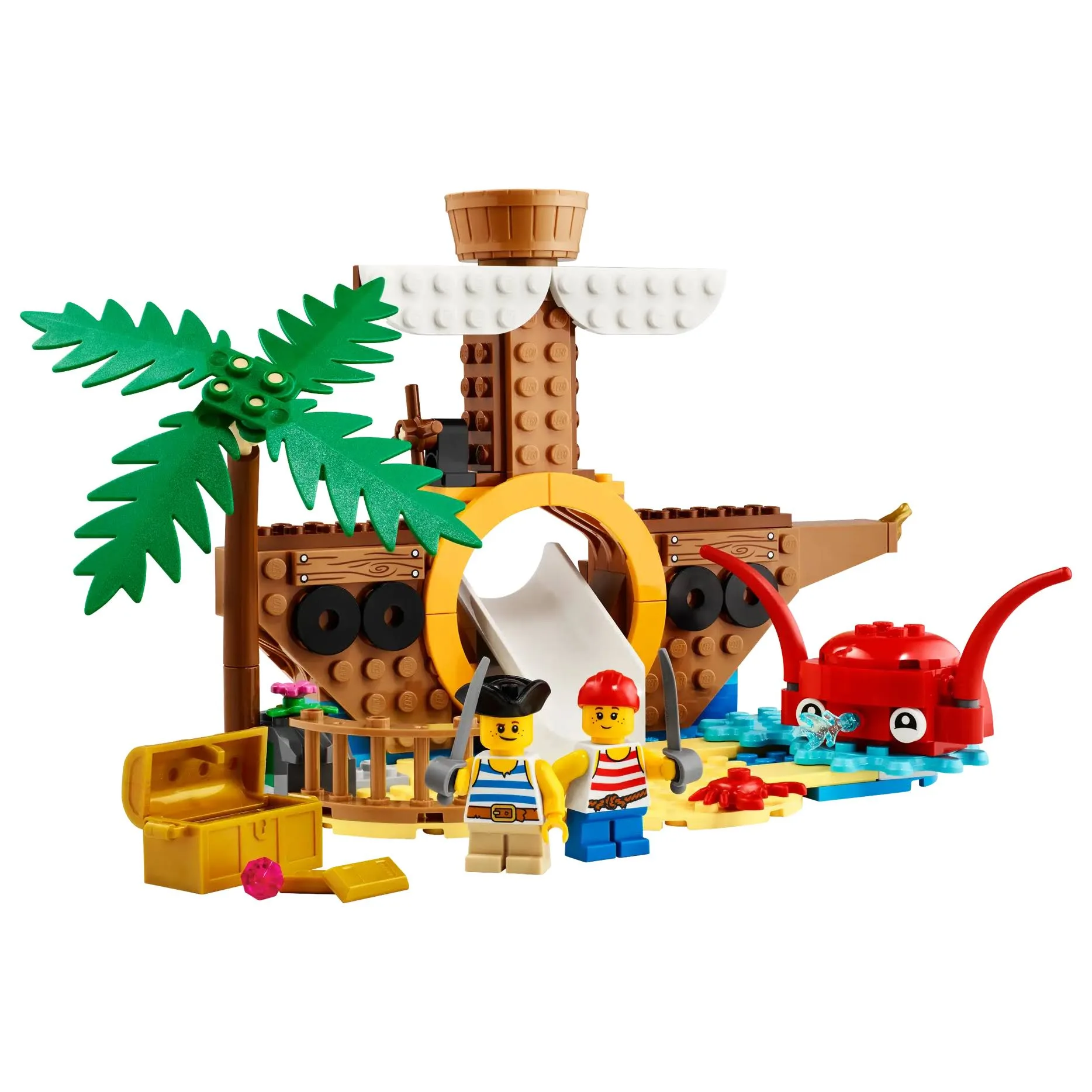 LEGO 40589 Plac zabaw ze statkiem pirackim