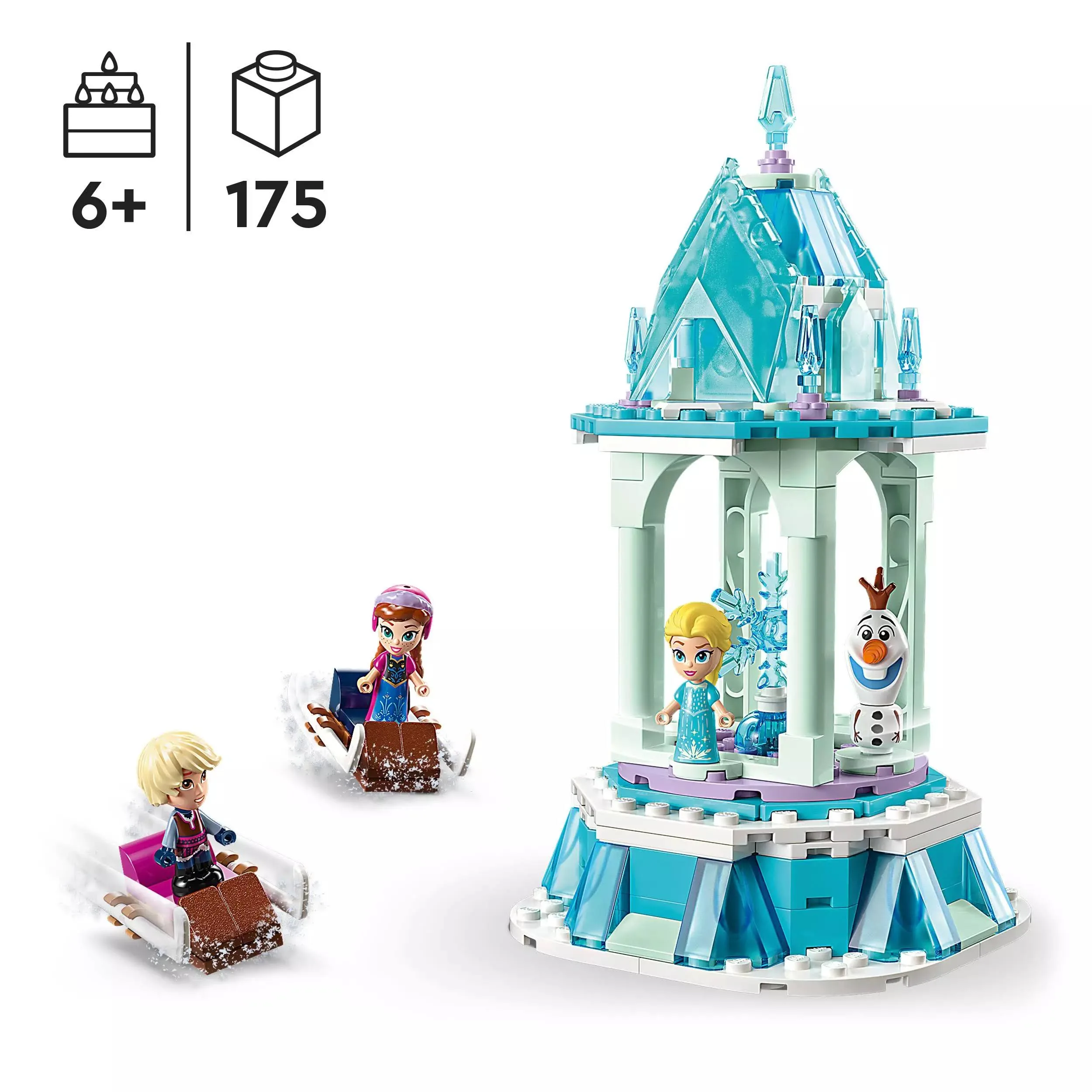 LEGO 43218 Disney Magiczna karuzela Anny i Elzy