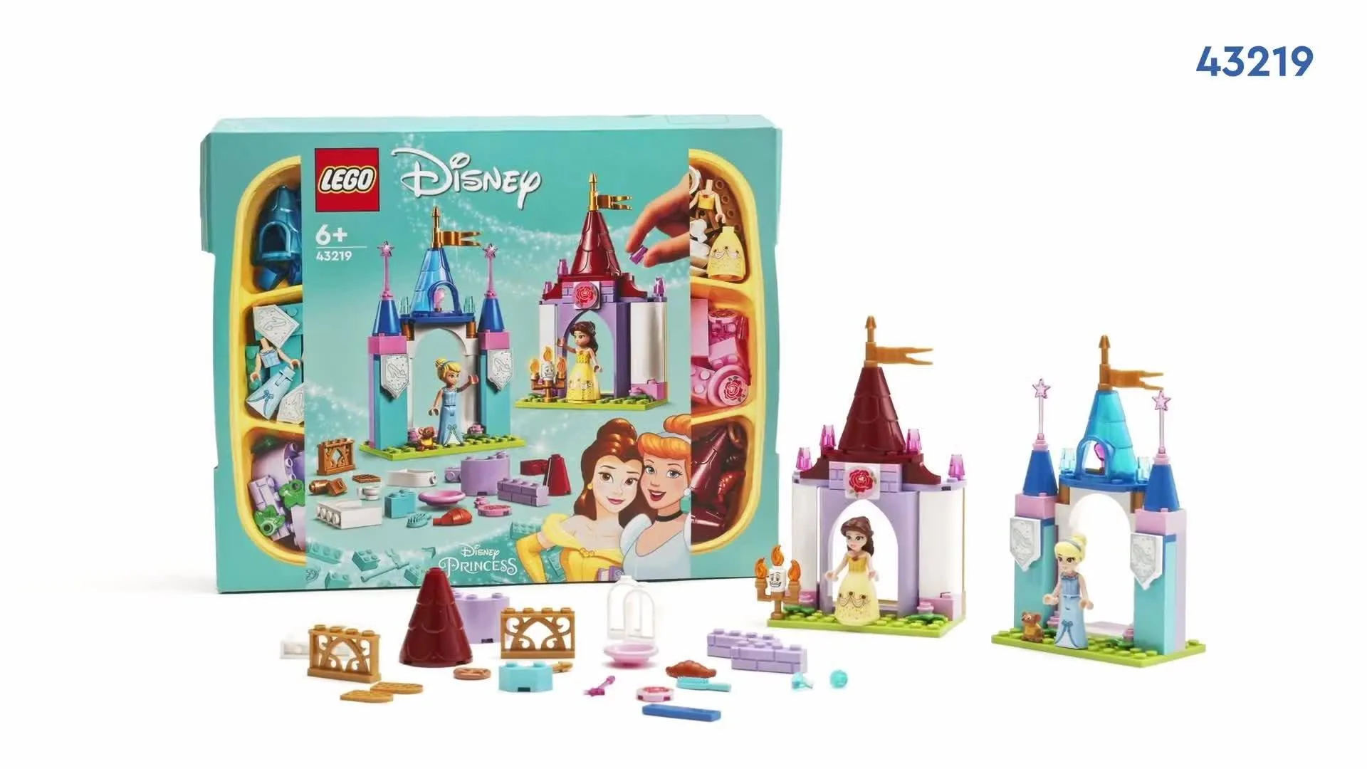 LEGO 43219 Disney Princess Kreatywne zamki księżniczek Disneya