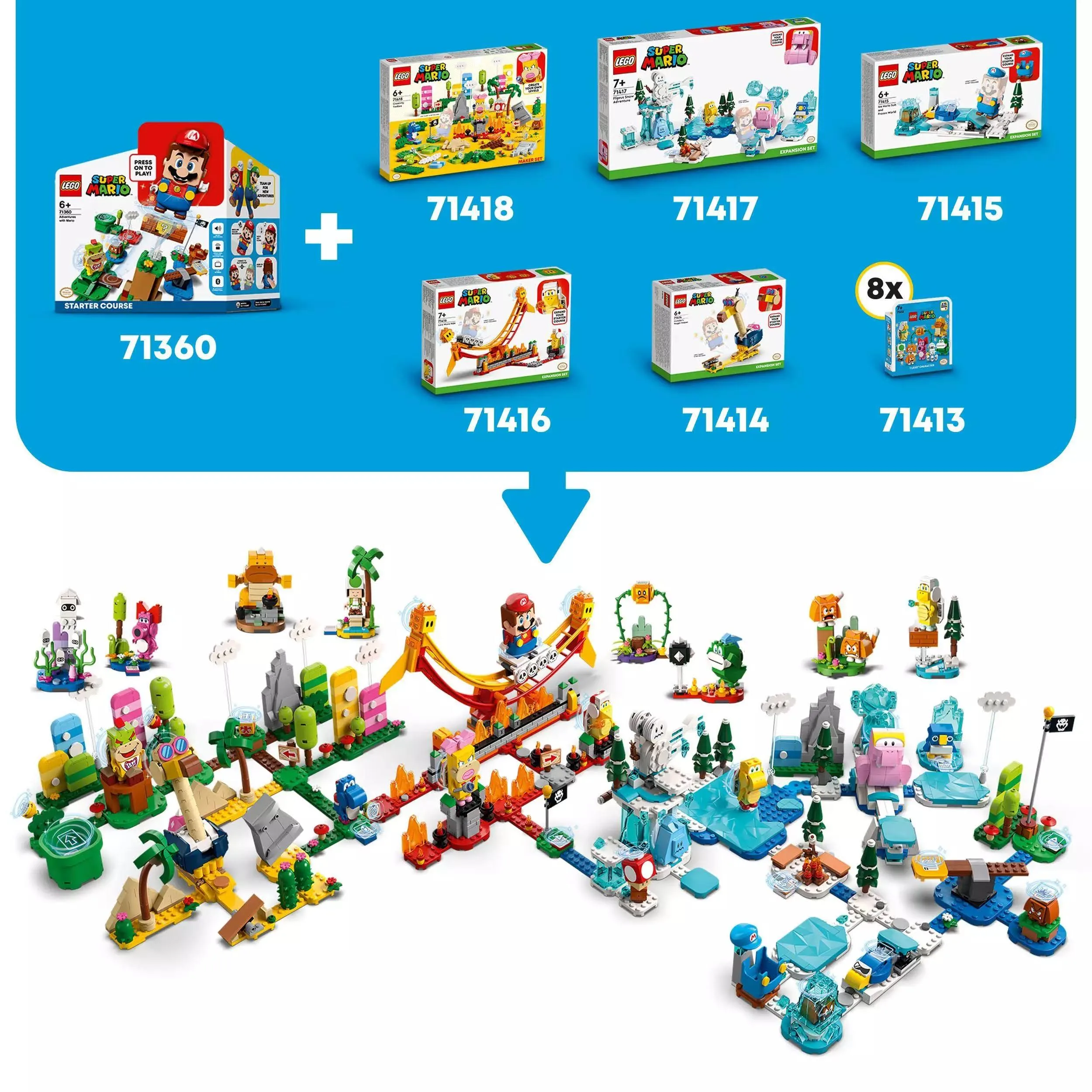 LEGO 71415 SUPER MARIO Mario - lodowy strój i kraina lodu - zestaw rozszerzający