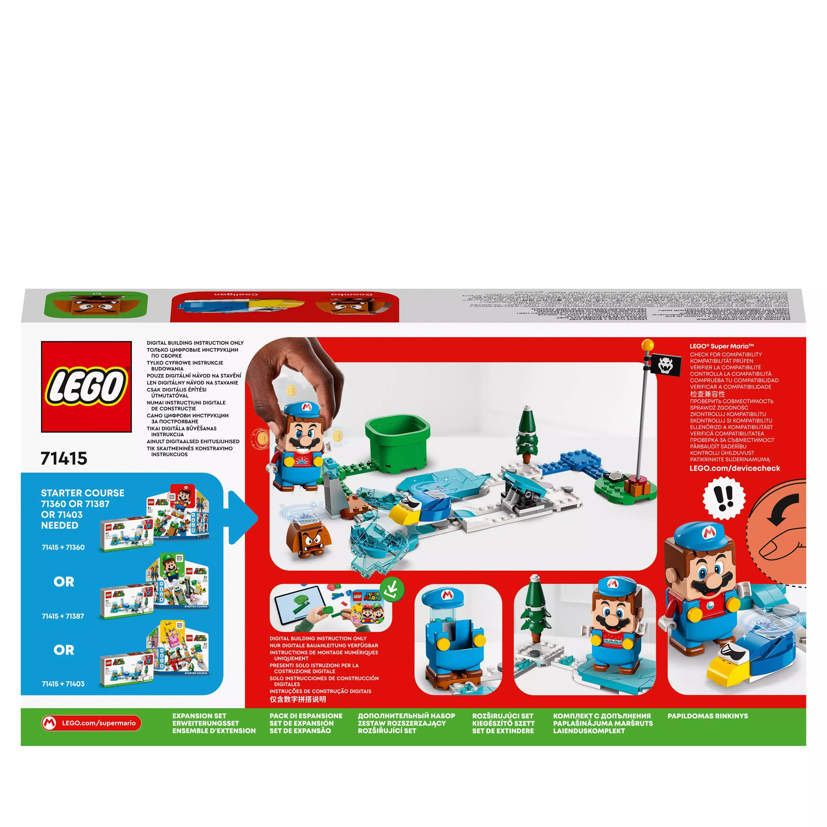 LEGO 71415 SUPER MARIO Mario - lodowy strój i kraina lodu - zestaw rozszerzający