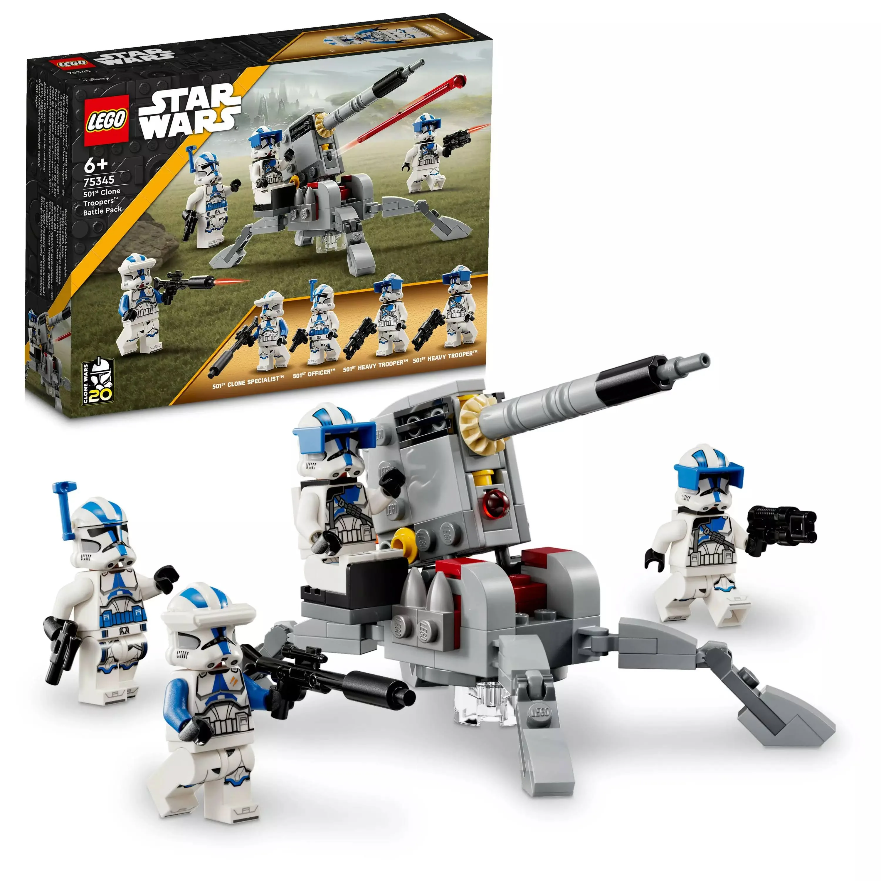LEGO 75345 STAR WARS Zestaw bitewny - żołnierze-klony z 501. legionu