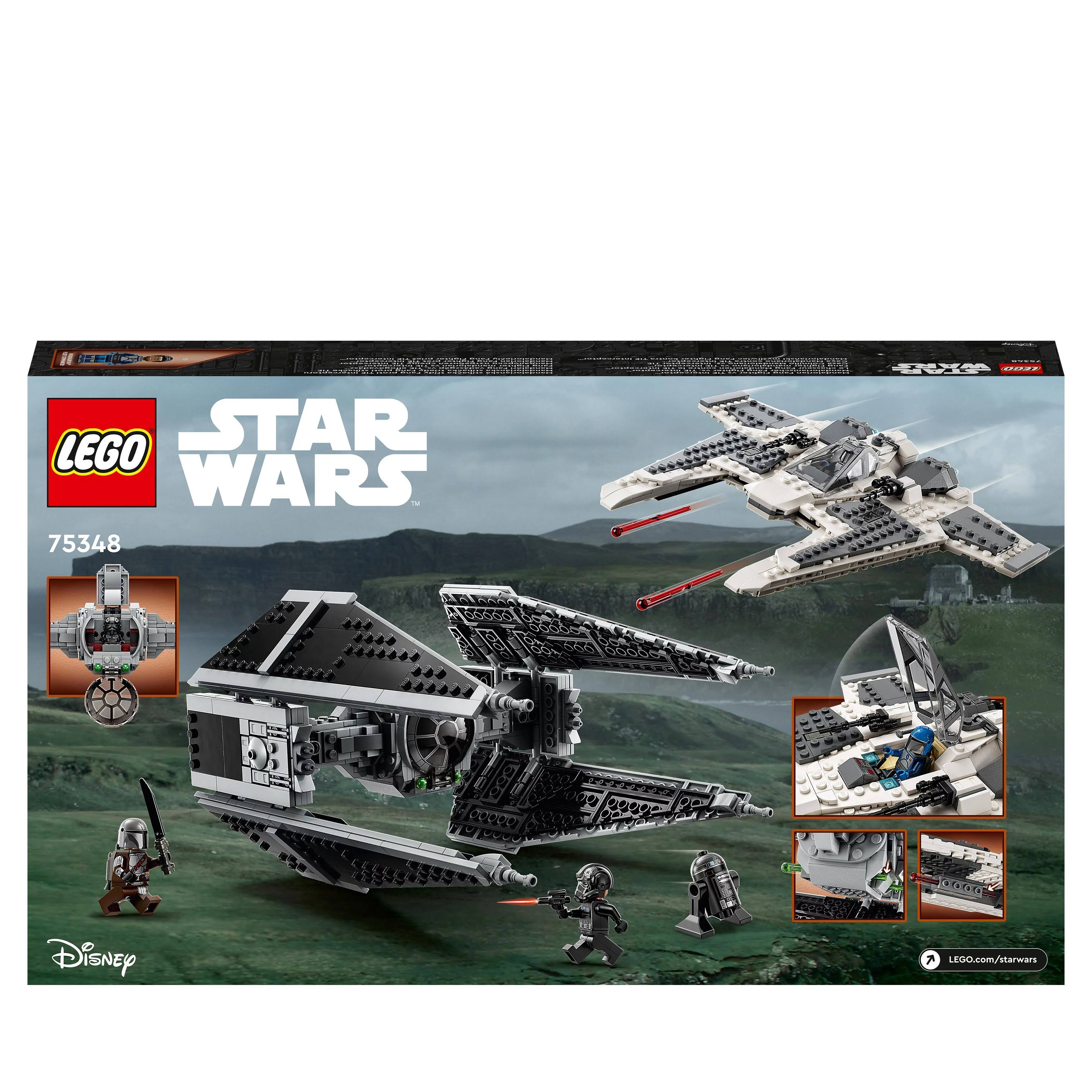 LEGO 75348 Star Wars - Mandaloriański myśliwiec Fang Fighter kontra TIE Interceptor
