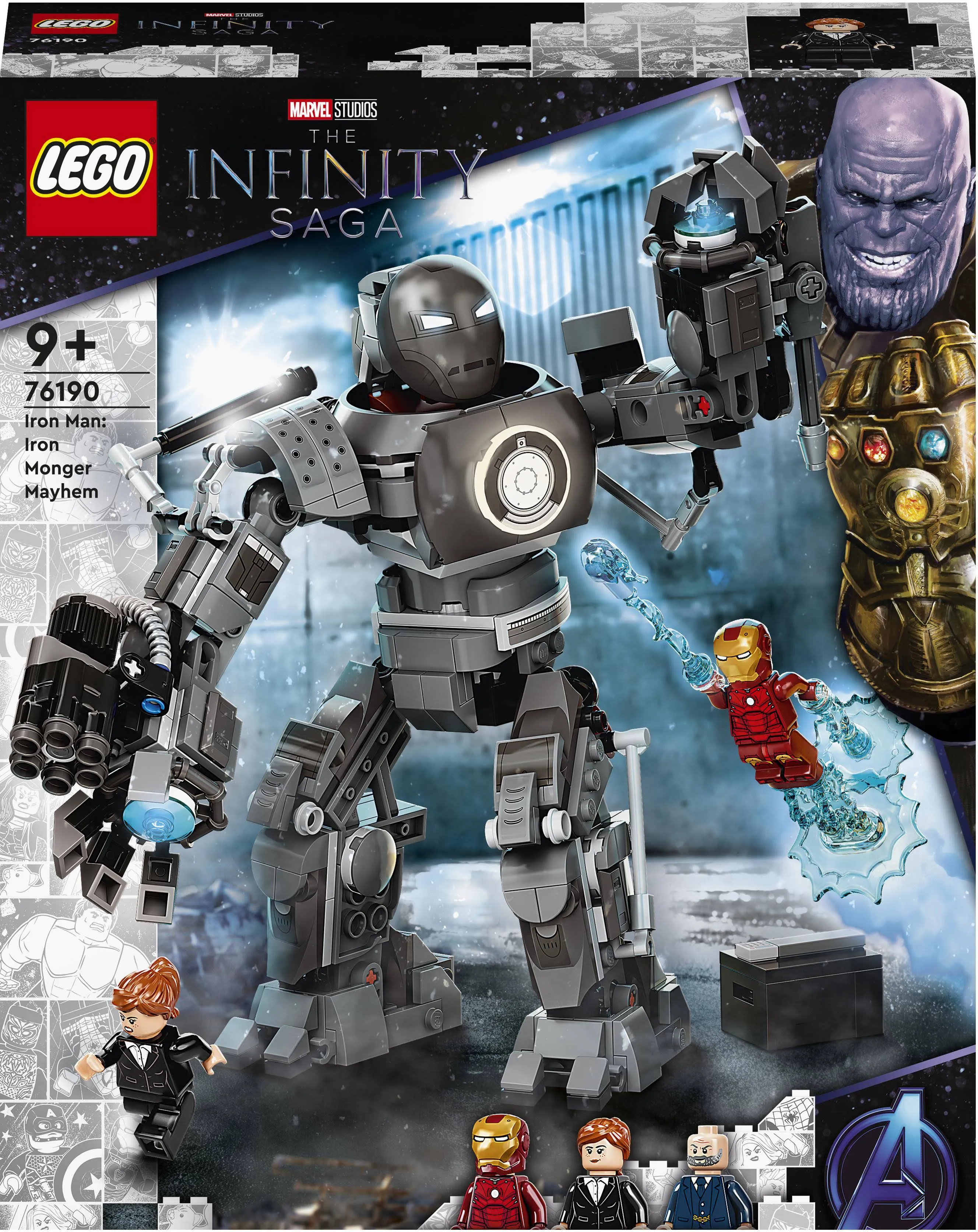LEGO 76190 Marvel Super Heroes - Iron Man: zadyma z Iron Mongerem
